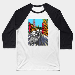 San Francisco Bay Area Moto Meetup Baseball T-Shirt